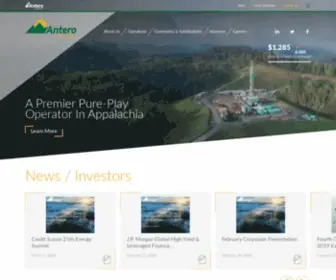 Anteroresources.com(Antero Resources) Screenshot