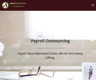 Antersolutions.com(Payroll Outsourcing) Screenshot