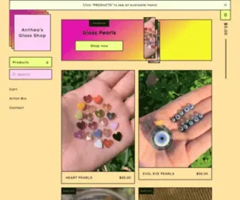 Antheaglass.com(Anthea's Glass Shop) Screenshot