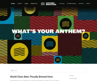 Anthembrewing.com(Anthem Brewing) Screenshot