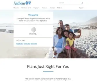 Anthem.com(Anthem Blue Cross Blue Shield) Screenshot
