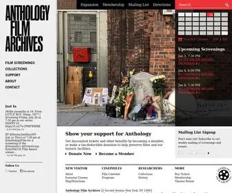 Anthologyfilmarchives.org(Anthology Film Archives) Screenshot