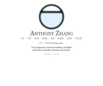 Anthony-Zhang.me(Anthony Zhang) Screenshot