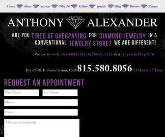 Anthonyalexanderdiamonds.com(Anthony Alexander Diamonds) Screenshot