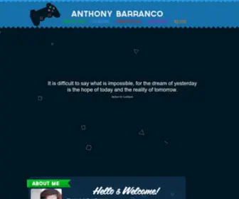 Anthonybarranco.com(Account is Operational) Screenshot