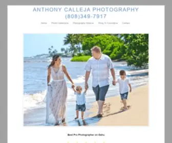 Anthonycalleja.com(Oahu Family Photographer) Screenshot