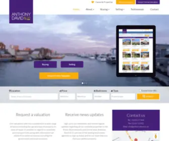 Anthonydavid.co.uk(Anthony David & Co Estate Agency in Poole) Screenshot
