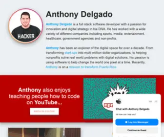 Anthonydelgado.me(Anthony Delgado) Screenshot