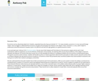 Anthonyfok.com(Economics Tution by Singapore’s best Economics Tutor) Screenshot