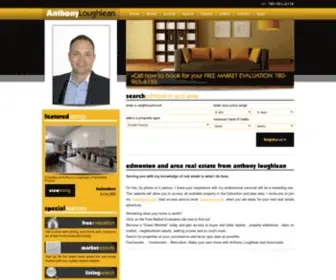 Anthonyhomesales.com(Edmonton and Area Real Estate from Anthony Loughlean) Screenshot