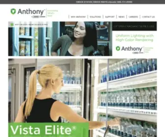 Anthonyintl.com(Commercial Refrigeration Display Doors and Lighting) Screenshot