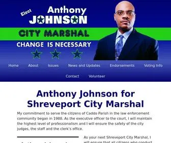 Anthonyjohnsoncitymarshal.com(Anthony Johnson for Shreveport City Marshal) Screenshot