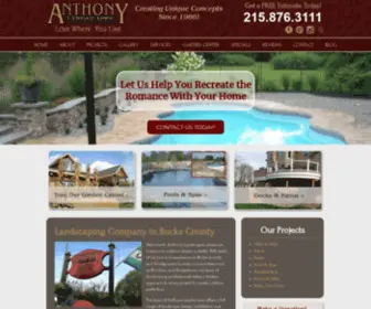 Anthonylandscapesanddesign.com(Landscape Company Serving Bucks County & Montgomery County) Screenshot