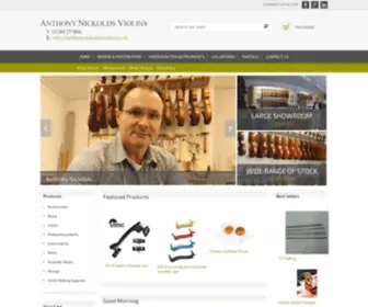 Anthonynickoldsviolins.co.uk(Online Violin Sales) Screenshot