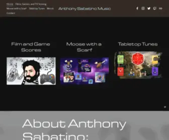 Anthonysabatinomusic.com(Anthony Sabatino) Screenshot