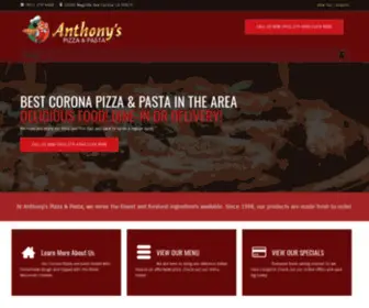 Anthonyspizzaandpastacorona.com(Corona Pizza & Pasta) Screenshot