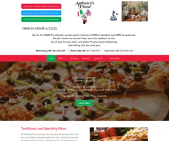 Anthonyspizzawv.com(Anthony's Pizza) Screenshot