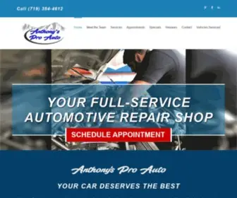 Anthonysproauto.com(Auto Repair Colorado Springs) Screenshot