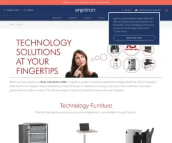 Anthro.com(Anthro Technology Furniture Solutions) Screenshot
