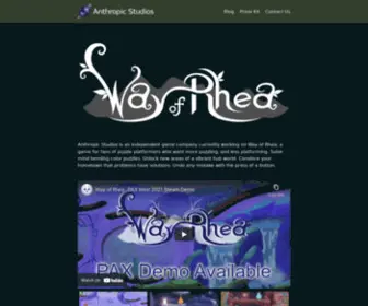 Anthropicstudios.com(Way of Rhea) Screenshot