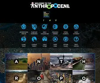 Anthropocene.info(The Anthropocene) Screenshot