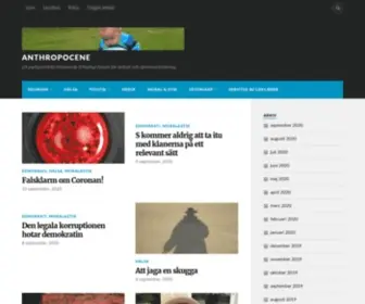 Anthropocene.live(Ett partipolitiskt oberoende frihetligt forum för debatt och opinionsbildning) Screenshot