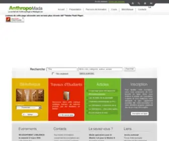 Anthropomada.com(Le portail de l'anthropologie à Madagascar) Screenshot