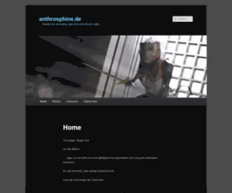 Anthrosphinx.de(… Schrein für ein Hobby) Screenshot