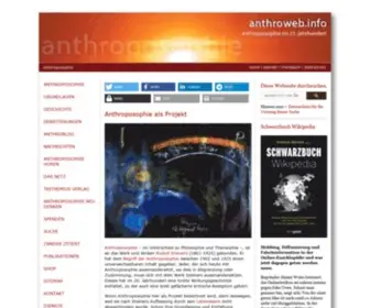 Anthroweb.info(Anthroposophie im 21) Screenshot