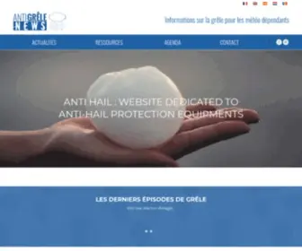 Anti-Grele.fr(Site web dédié à la protection anti) Screenshot