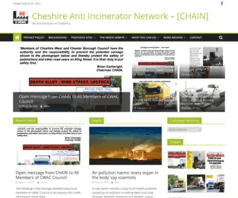 Anti-Incinerator.org.uk(Cheshire Anti Incinerator Network) Screenshot