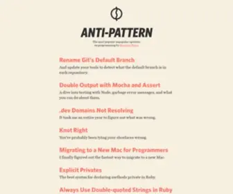Anti-Pattern.com(Anti Pattern) Screenshot