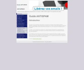Anti-Spam.fr(Ce guide concis reprend les informations à connaître sur le spam et les logiciels anti) Screenshot