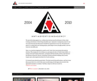 Antiadvertisingagency.com(The Anti) Screenshot