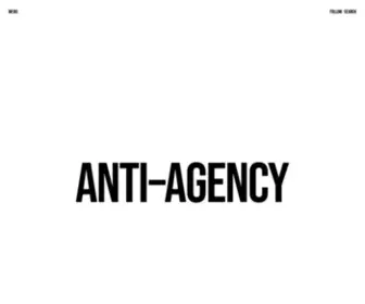 Antiagency.co.uk(Model Agency) Screenshot