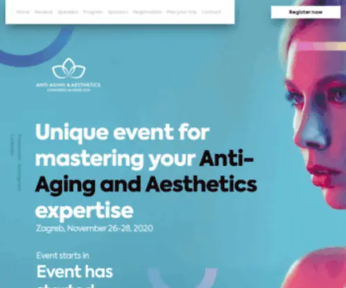 Antiaging-Zagreb.com(Anti-Aging and Aesthetics Congress Zagreb 2020) Screenshot