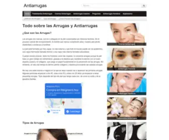 Antiarrugas.com.es(Todo sobre Tratamientos y Cremas Antiarrugas) Screenshot