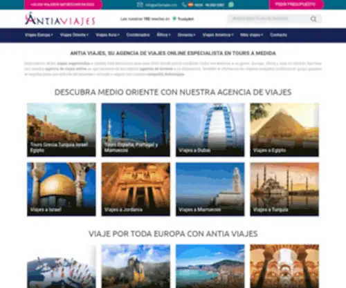 Antiaviajes.com(Agencia de viajes y turismo Antia Viajes) Screenshot