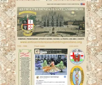Anticacredenzasantambrogiomilano.org(Antica Credenza di Sant'Ambrogio) Screenshot