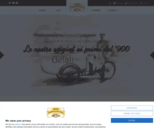 Anticagelateriadelcorso.com(Il sito ufficiale di Antica Gelateria del Corso) Screenshot