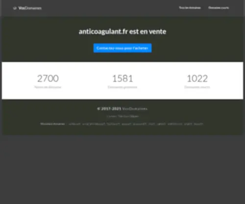 Anticoagulant.fr(Est en vente) Screenshot