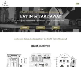 Anticorestaurant.com(Antico Restaurants) Screenshot