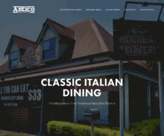 Anticorestaurants.com.au(Antico restaurants) Screenshot