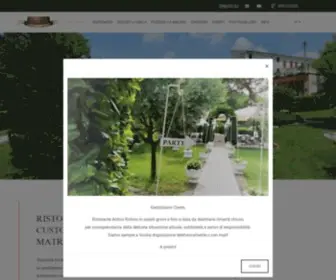 Anticoristoro.com(Ristorante con parco in collina Verona) Screenshot