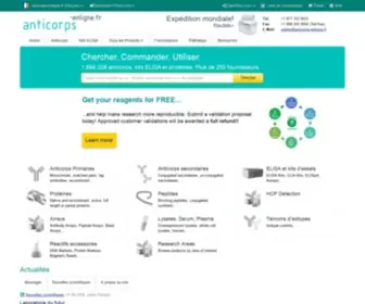 Anticorps-Enligne.fr(Kits ELISA) Screenshot