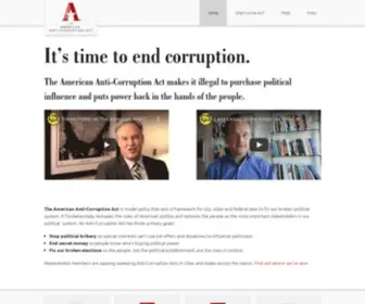 Anticorruptionact.org(The American Anti) Screenshot