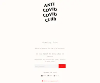 Anticovidcovidclub.com(ANTI COVID COVID CLUB) Screenshot