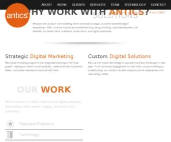 Antics.com(Antics Digital Marketing Agency) Screenshot