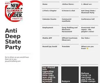 Antideepstateparty.com(Anti Deep State Party) Screenshot