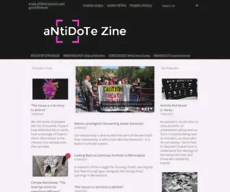 Antidotezine.com(ANtiDoTe Zine) Screenshot